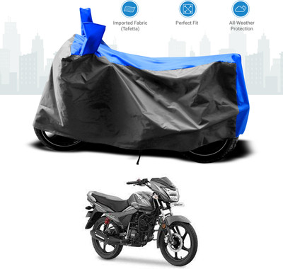 GOSHIV-car and bike accessories Two Wheeler Cover for TVS(Victor GLX, Blue)