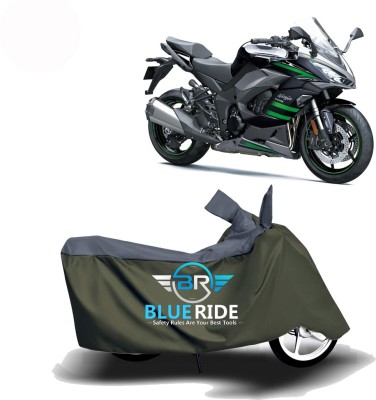 BLUERIDE Two Wheeler Cover for Kawasaki(Ninja 1000, Green)