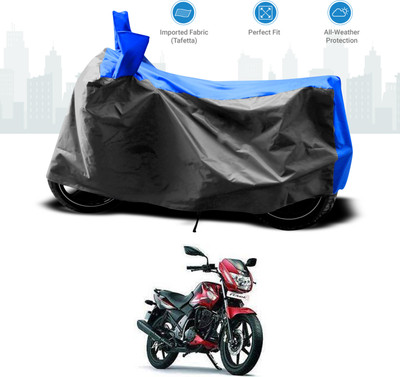 GOSHIV-car and bike accessories Two Wheeler Cover for TVS(Flame 125, Blue)