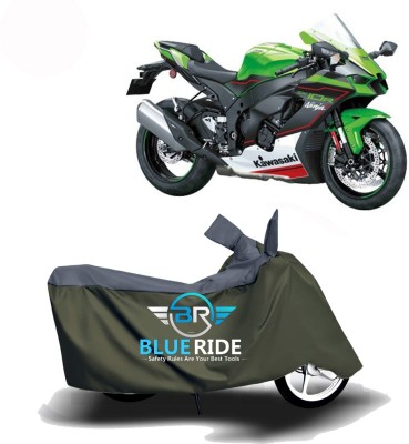 BLUERIDE Two Wheeler Cover for Kawasaki(Ninja ZX 10R, Green)