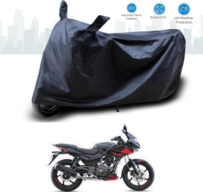 GOSHIV-car and bike accessories Two Wheeler Cover for Bajaj(Pulsar 220F, Black)