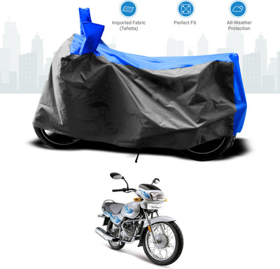GOSHIV-car and bike accessories Two Wheeler Cover for TVS(Victor, Blue)