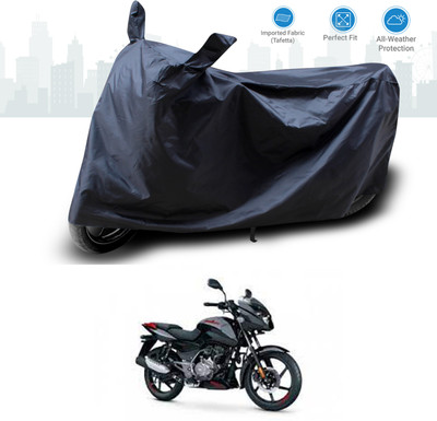 GOSHIV-car and bike accessories Two Wheeler Cover for Bajaj(Pulsar 125 Neon, Black)