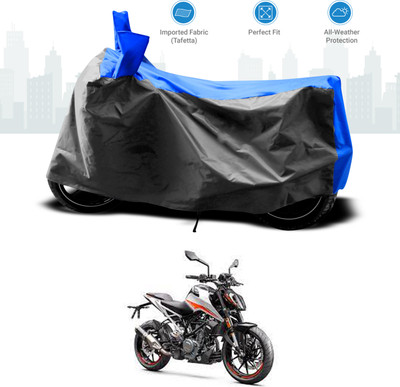 GOSHIV-car and bike accessories Two Wheeler Cover for KTM(Duke 390 ABS, Blue)