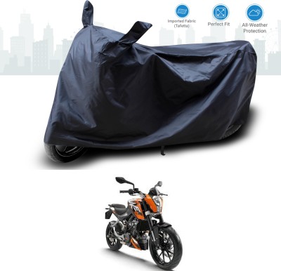 GOSHIV-car and bike accessories Two Wheeler Cover for KTM(125 Duke, Black)