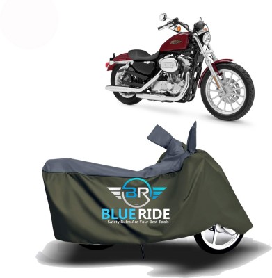 BLUERIDE Two Wheeler Cover for Harley Davidson(XL 883, Green)