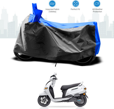 GOSHIV-car and bike accessories Two Wheeler Cover for TVS(iQube, Blue)