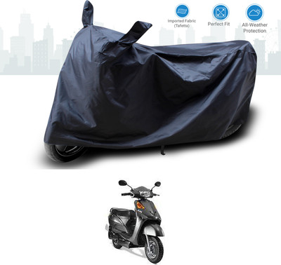 GOSHIV-car and bike accessories Two Wheeler Cover for Indus(Yo Electron, Black)