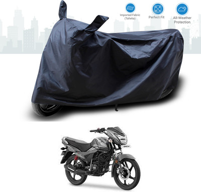 GOSHIV-car and bike accessories Two Wheeler Cover for TVS(Victor GLX, Black)