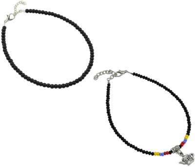 HIGH TRENDZ Combo pack of 2 Single Leg Alloy Anklet(Pack of 2)