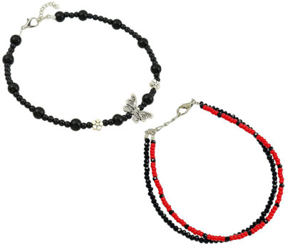 HIGH TRENDZ Alloy Anklet(Pack of 2)