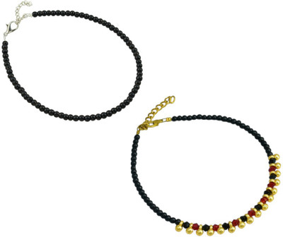 HIGH TRENDZ Alloy Anklet(Pack of 2)