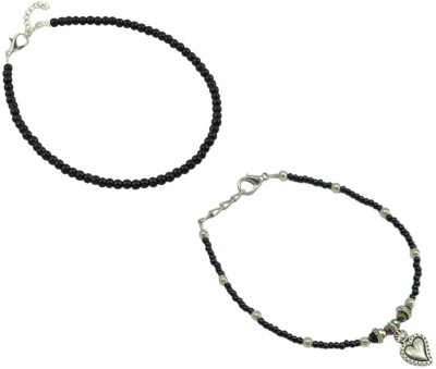 HIGH TRENDZ Alloy Anklet(Pack of 2)