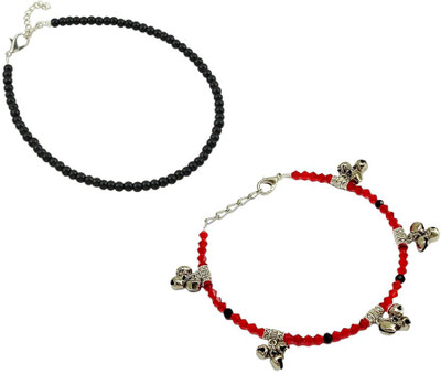HIGH TRENDZ Alloy Anklet(Pack of 2)