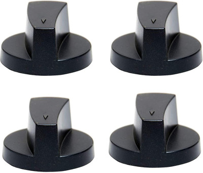 Prodrop Unbreakable Gas Stove KNOB,Gas Stove Switch (Black) 4ps Appliance Knob
