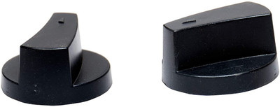 Ninki Fresh soft Grip Handpicked Gas Stoves Knob with Screw Model (Black) - Pair of 2 Appliance Knob