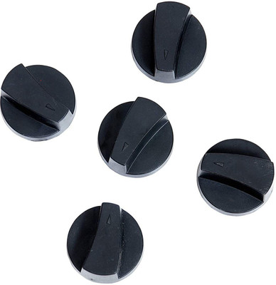 Prodrop Gas Stove KNOB,Gas Stove Switch (Black) 5ps Appliance Knob