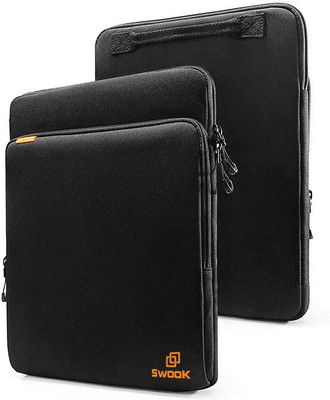 SwooK 360 Protective Laptop Sleeve Compatible with 13-inch MacBook Air M1/A2337 A2179 2018-2021, MacBook Pro 13 M1/A2338 A2251 A2289 2016-2021, 12.9 iPad Pro 5/4/3 Gen, XPS 13 Laptop Bag(Black) SwooK 360 Protective Laptop Sleeve Compatible with 13-inch MacBook Air M1/A2337 A2179 2018-2021, MacBook Pro 13 M1/A2338 A2251 A2289 2016-2021, 12.9 iPad Pro 5/4/3 Gen, XPS 13 Laptop Bag(Black)