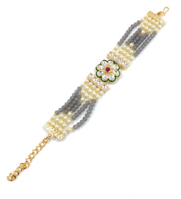 KNIGGHT ANGEL JEWELS Metal, Brass, Plastic, Alloy Beads, Pearl Gold-plated Bracelet