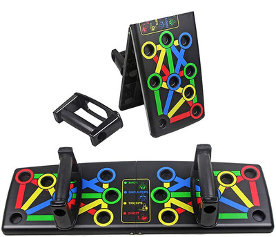rk son Foldable Pushup Board System Pushup Stand Multifunctional ABS Plastic Push-up Bar