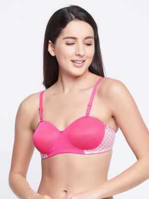 Clovia Women Balconette Lightly Padded Bra(Pink)