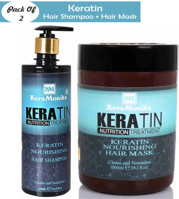 Keramoniks Shampoo + Hair Mask Combo Pack Of 2(2 Items in the set)