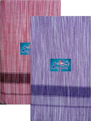 SEYYAAL Striped Red, Purple Lungi