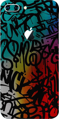 BugguSkin Apple iPhone 8 Plus Mobile Skin(Ultra Super Graffiti Text Skin With High Matte Finish.)