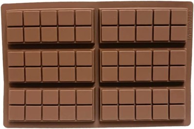 Bakedude Silicone Chocolate Mould 6(Pack of 1)