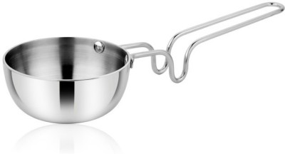 PRABHA Tri-ply Stainless Steel Induction Base Tadka Pan, Compatible with gas & Induction, Useful for Home & Kitchen , Restaurants, Hotels (Dia-11cm, Cap.- 250ml) (Dia-11cm, Cap.- 250ml) Tadka Pan 11 cm diameter 0.55 L capacity(Stainless Steel, Induction Bottom)