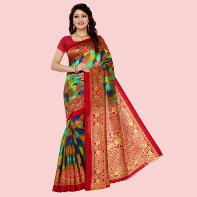Vimalnath Synthetics Self Design Pochampally Art Silk Saree(Multicolor)