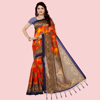 Vimalnath Synthetics Self Design Pochampally Art Silk Saree(Multicolor)