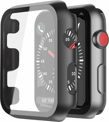 Placehap Tempered Glass Guard for Apple Watch 38MM Series 3,2,1 Case with Built-in Tempered Glass Screen Protector.(Pack of 1)