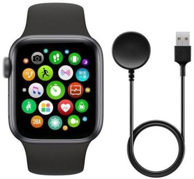 NKL Display +Crown Working Full 55+ Smartwatch(Black Strap, FREE)