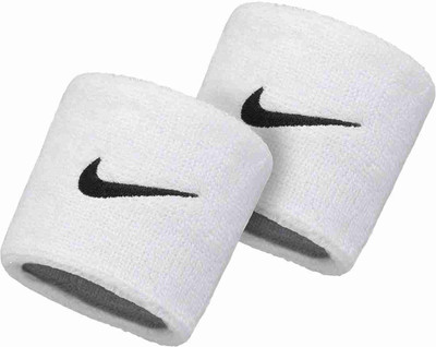 Dike 100% Cotton White Sports Wrist Band For Boys ,Girls Men & Women(White, Pack of 2)