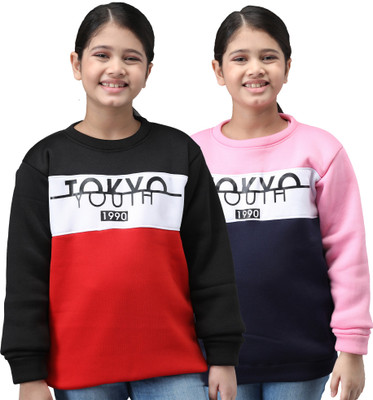 Trendy World Full Sleeve Printed Girls Sweatshirt