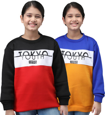 Trendy World Full Sleeve Printed Girls Sweatshirt