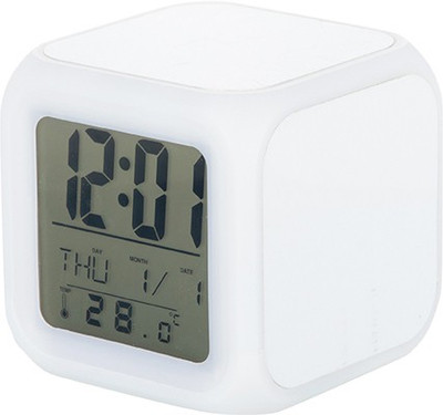 V P ENTERPRISES Digital White Clock