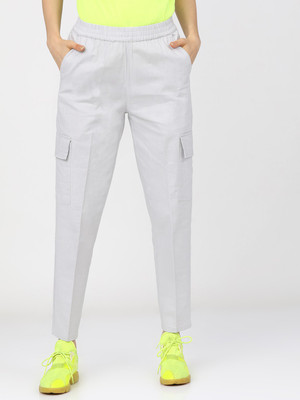 Tokyo Talkies Regular Fit Women Grey Trousers