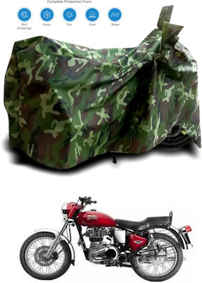 AUTOCAD Waterproof Two Wheeler Cover for Royal Enfield(Electra 4S, Multicolor)