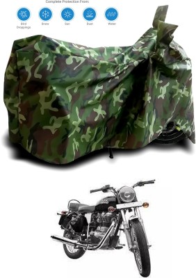 OliverX Waterproof Two Wheeler Cover for Royal Enfield(Electra Delux, Multicolor)