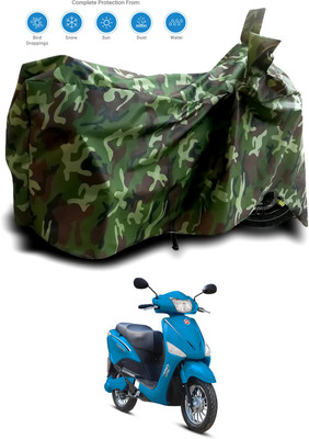 AUTOCAD Waterproof Two Wheeler Cover for Hero(Electric Optima, Multicolor)