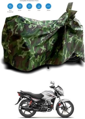 OliverX Waterproof Two Wheeler Cover for Hero(Glamour FI, Multicolor)