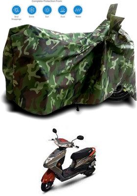 AUTOCAD Waterproof Two Wheeler Cover for Okinawa(Ridge Plus, Multicolor)