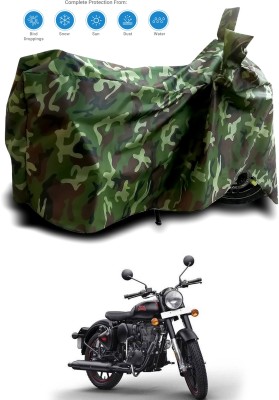 OliverX Waterproof Two Wheeler Cover for Royal Enfield(Bullet, Multicolor)