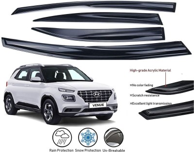 JEET ENTERPRISES For Non-convertibles Front, Rear Wind Deflector(Tinted Hyundai Venue E 1.4 CRDi, Venue E Petrol, Venue SX Turbo Petrol)