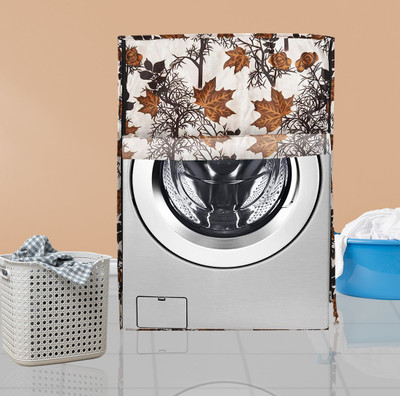 Adakriti Creations Front Loading Washing Machine  Cover(Width: 24 cm, Brown)