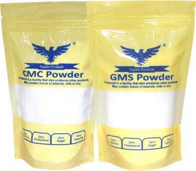 Tripathi Products 250 gm GMS powder and 250 gm CMC powder Carboxymethyl Cellulose (CMC) Powder  (250 g)