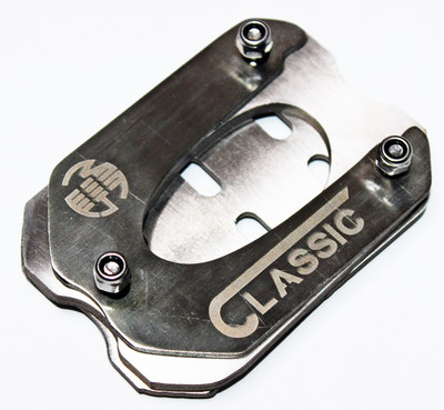 OBEROI'S TRADERS Premium Stainless Steel Side Stand Extender for Royal Enfield Classic 350 Be Reborn Next Gen Bike Crash Guard(Royal Enfield)