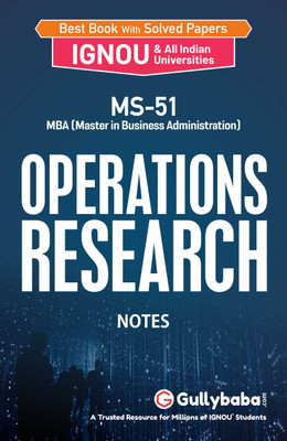 MS-51 Operations Research(English, Paperback, Panel Gullybaba Com)
